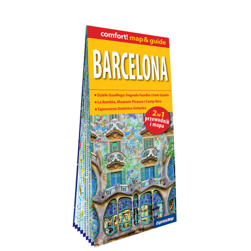 Barcelona laminowany map&guide 2w1: przewodnik i mapa