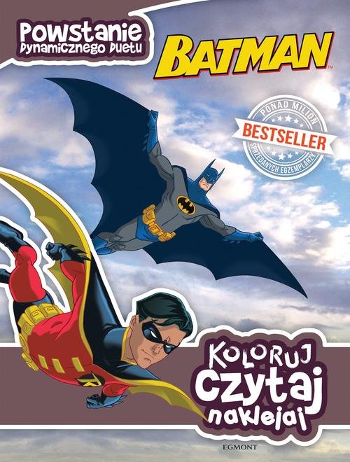 Batman Koloruj czytaj naklejaj