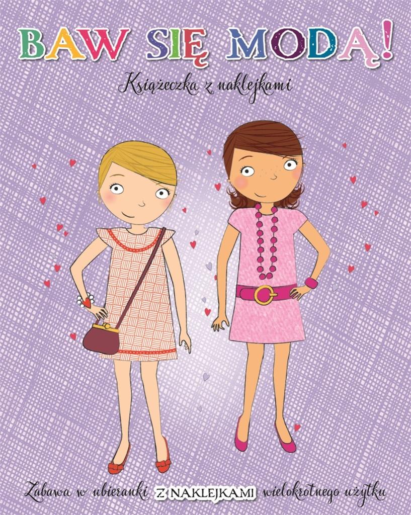 Baw się modą z naklejkami - Fioletowa