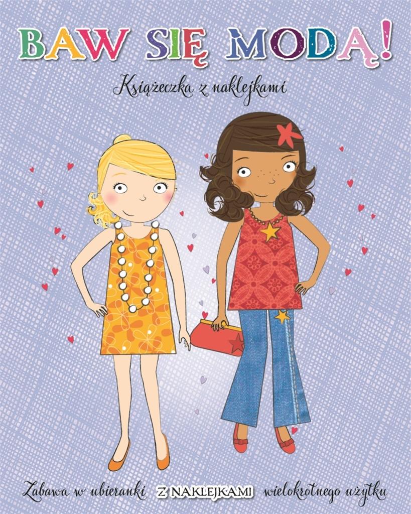 Baw się modą z naklejkami - Niebieska