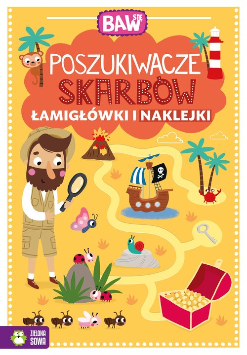 Baw się Poszukiwacze skarbów Łamigłówki i naklejki