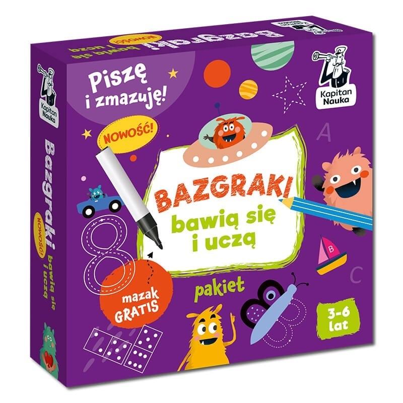 Bazgraki bawią się i uczą 3-6 lat PAKIET