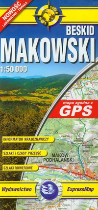 Beskid Makowski mapa turystyczna 1:50 000