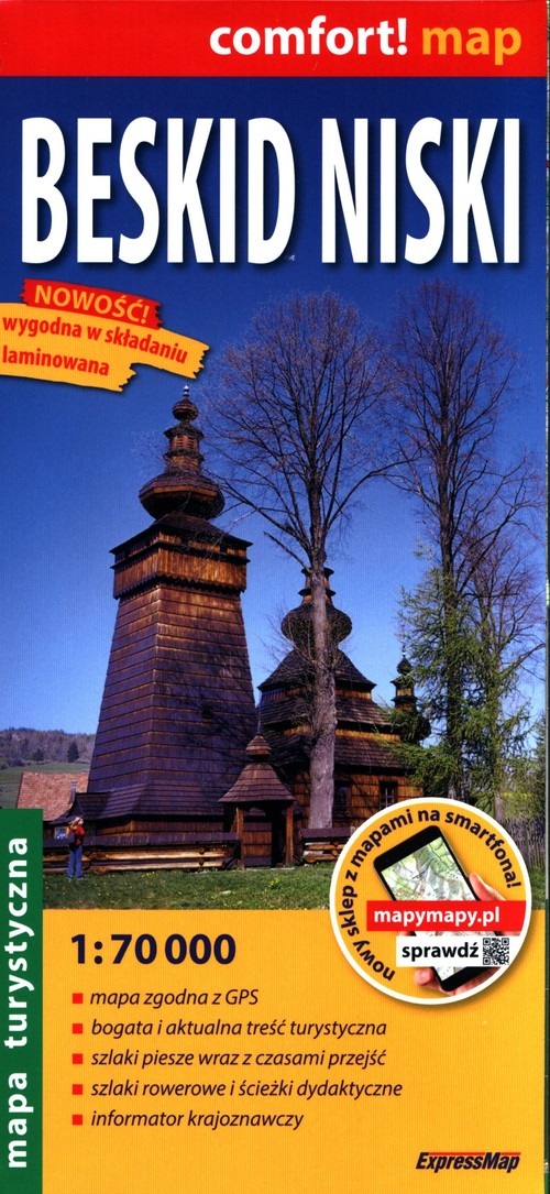 Beskid Niski Mapa turystyczna 1:70 000