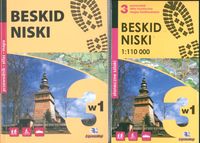 Beskid Niski Przewodnik Atlas Mapa