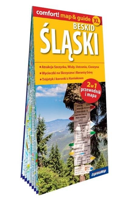 Beskid Śląski; laminowany map&guide (2w1: przewodnik i mapa)