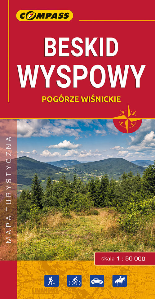 Beskid Wyspowy mapa laminowana 1:50 000