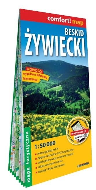 Beskid Żywiecki laminowana mapa turystyczna 1:50 000
