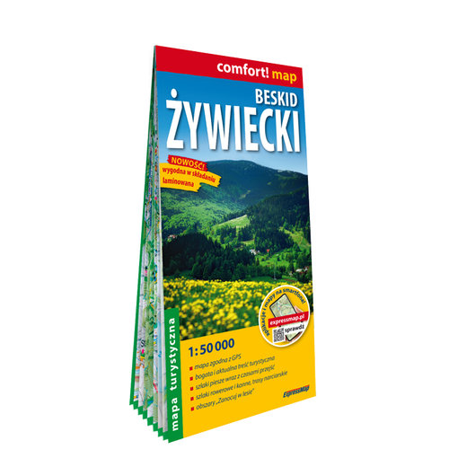 Beskid Żywiecki laminowana mapa turystyczna 1:50 000