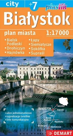 Białystok plus 6 plan miasta plastik