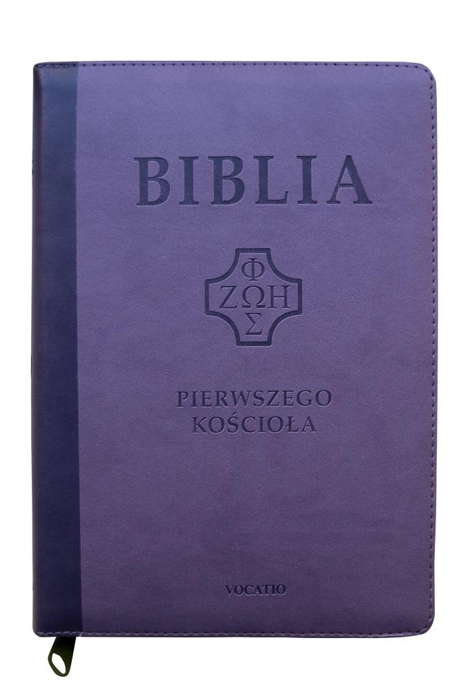 Biblia pierwszego Kościoła fiolet. z paginatorami