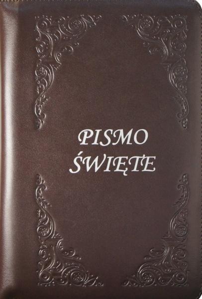Biblia Tysiąclecia - oazowa, brąz, paginatory