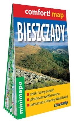 Bieszczady laminowana mapa turystyczna mini 1:200 000