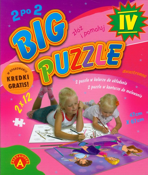 Big puzzle IV do kolorowania 2x12