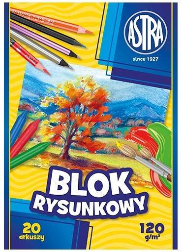 Blok rysunkowy Astrapap A4 120g pakiet 10 sztuk