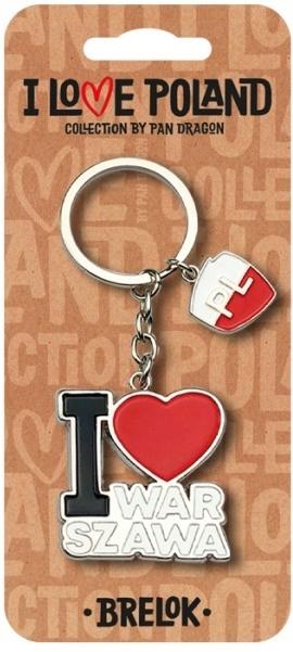 Brelok I love Poland Warszawa ILP-BRE-B-WAR-05