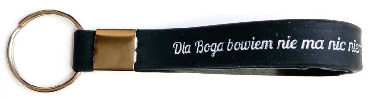 Brelok silikonowy - Dla Boga bowiem
