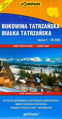 Bukowina Tatrzańska Białka Tatrzańska mapa turystyczna