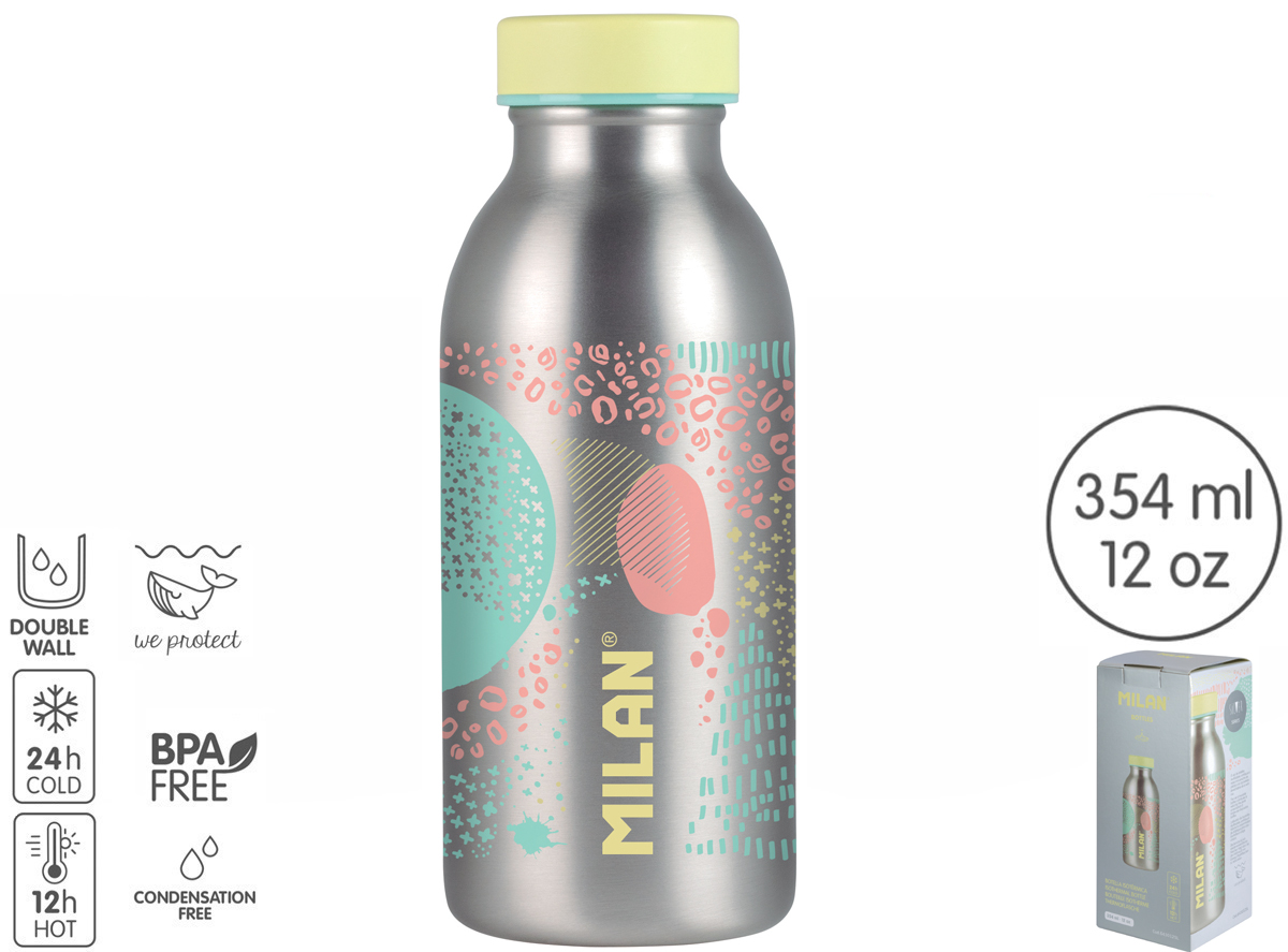 Butelka termiczna Milan silver 345 ml