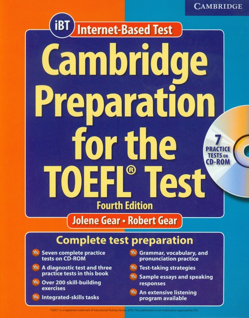 Cambridge Prep TOEFL" Test with CD-ROM, 4th ed