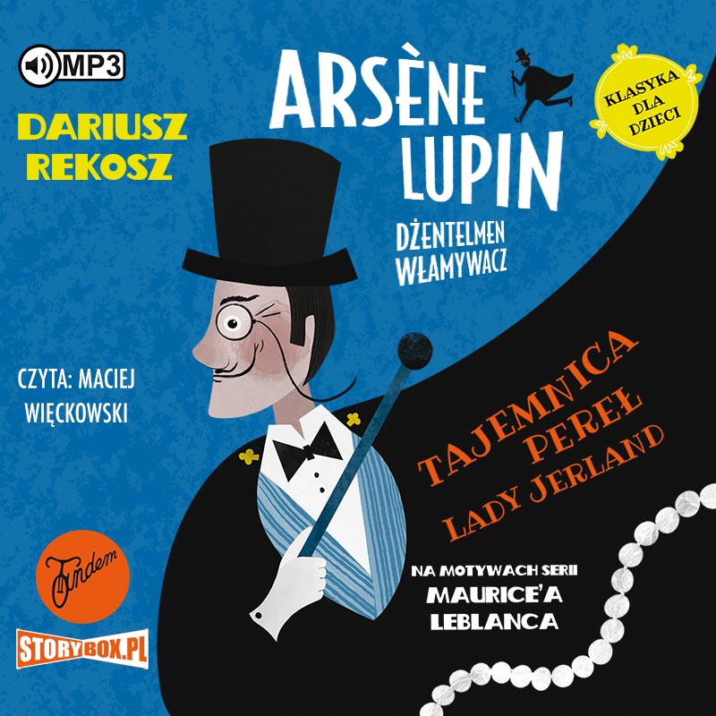 CD MP3 Tajemnica pereł Lady Jerland. Arsene Lupin dżentelmen włamywacz. Tom 1