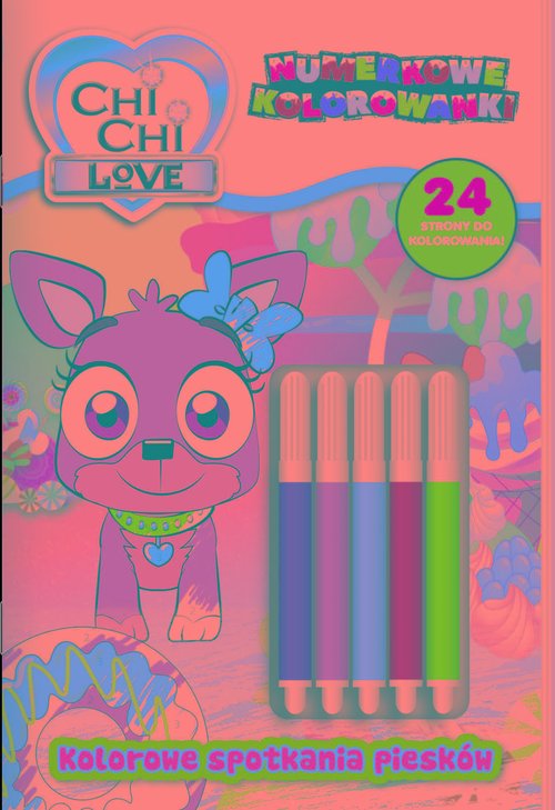 Chi Chi love Numerkowe kolorowanki Kolorowe spotkania piesków