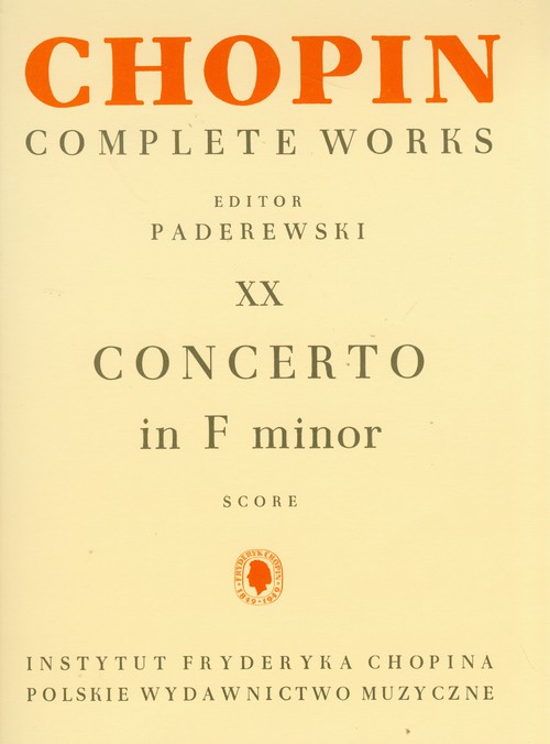 Chopin Complete Works XX Concerto in F minor