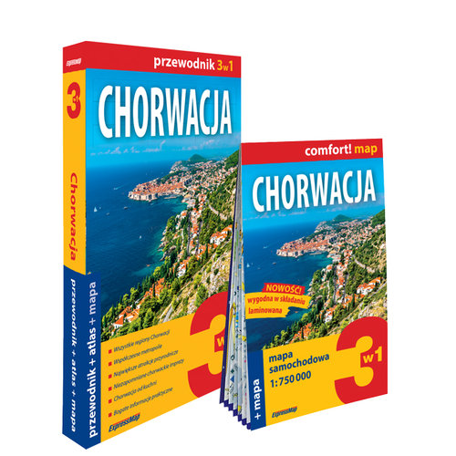 Chorwacja 3w1 przewodnik + atlas + mapa