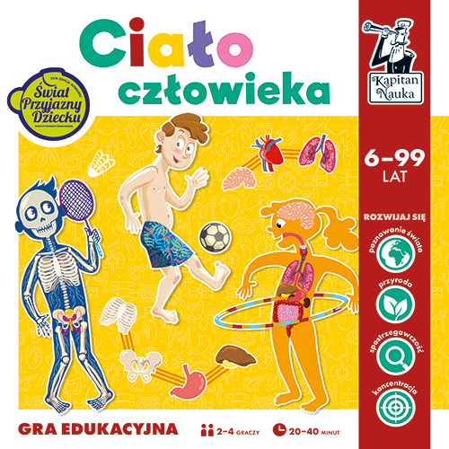 Ciało człowieka Gra edukacyjna Kapitan Nauka