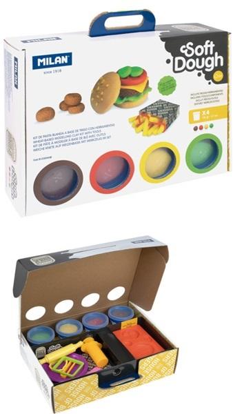 Ciastolina House of burgers z akcesoriami 4 kolory x 116 g