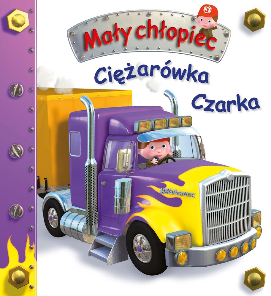 Ciężarówka czarka mały chłopiec