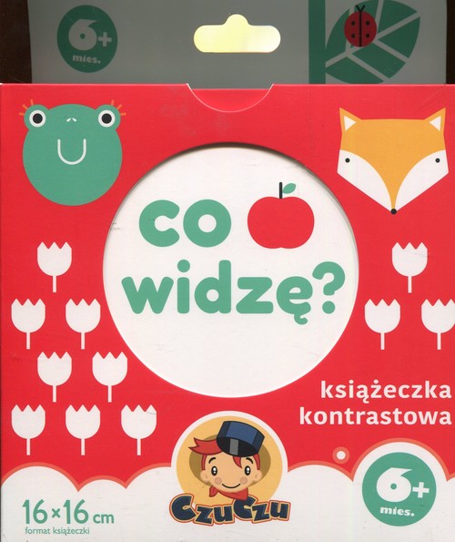 Co widzę Książeczka kontrastowa 6 mies+