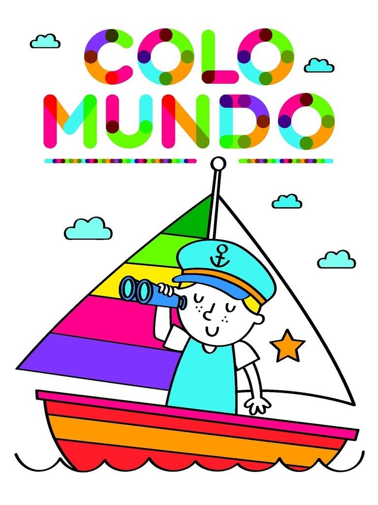 Colomundo z grubym obrysem Chłopiec w łódce