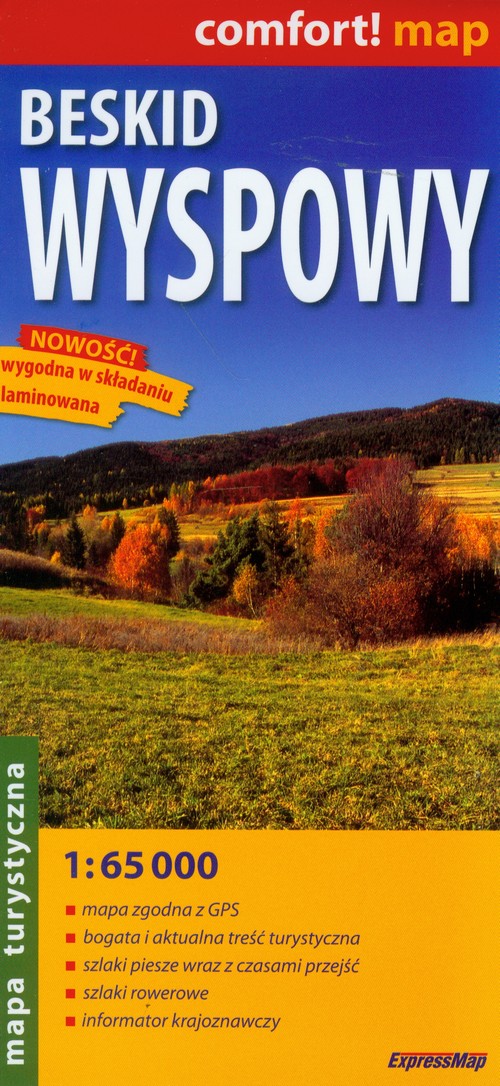 Comfort! map. Beskid Wyspowy. Mapa laminowana (skala 1:65 000)