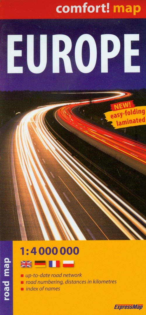 Comfort! map. Europe. Mapa laminowana (skala 1:4 000 000)