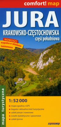 Comfort! map. Jura Krakowsko-Częstochowska. Część południowa. Laminowana mapa turystyczna (skala 1:52 000)
