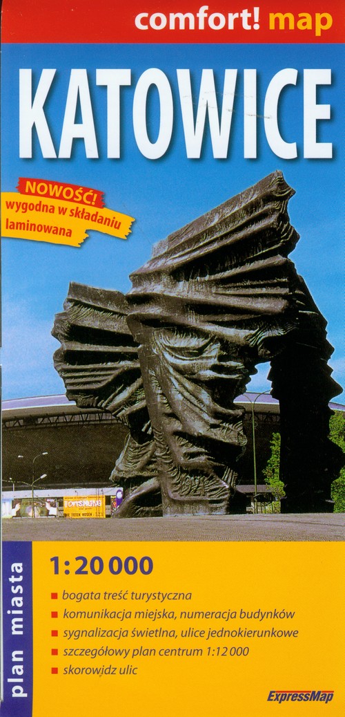 Comfort! map. Katowice. Laminowany plan miasta (skala 1:20 000)