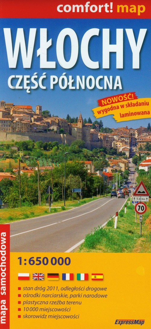 Comfort! map. Włochy. Część północna. Mapa samochodowa (skala 1:650 000)