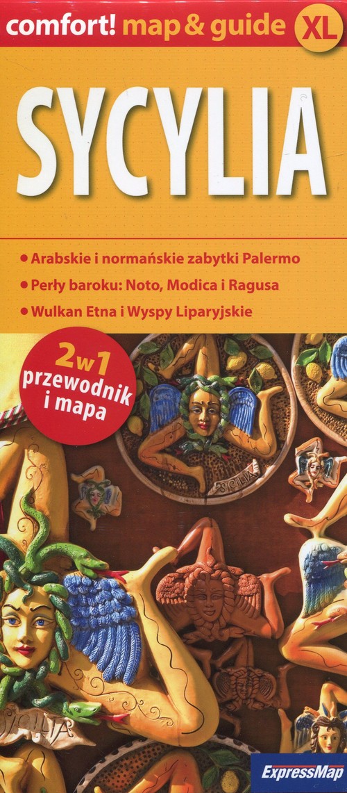 Comfort! mapguide XL. Sycylia 2w1. Przewodnik i mapa (skala 1:450 000)