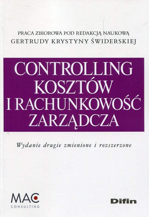 Controlling kosztów i rachunkowość zarządcza