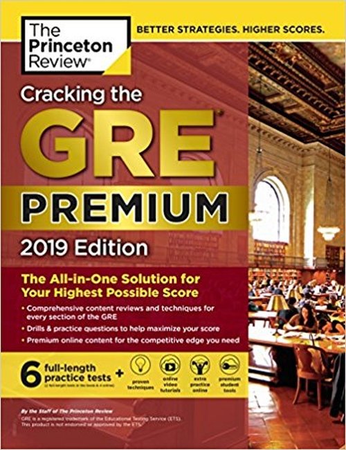 Cracking the GRE Premium Edition with 6 Practice Tests