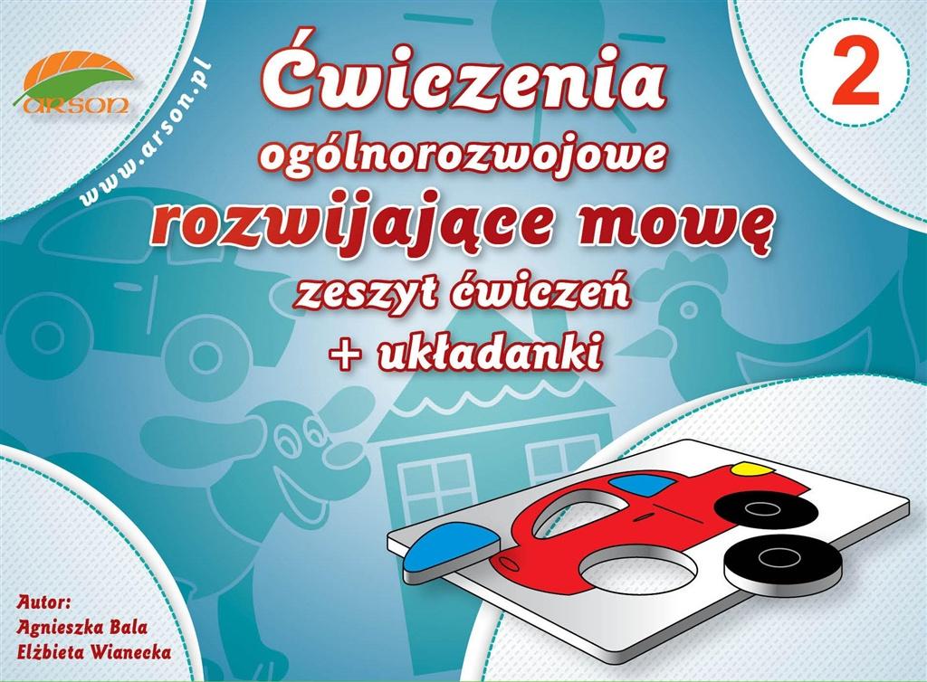 Ćwiczenia ogólnorozwojowe rozwijające mowę Zeszyt ćwiczeń 2 + układanki