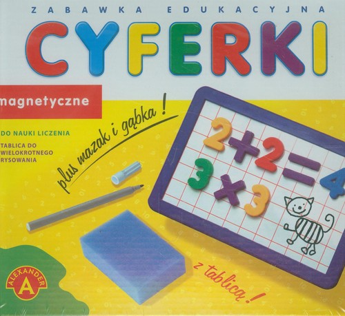 Cyferki magnetyczne z tablicą