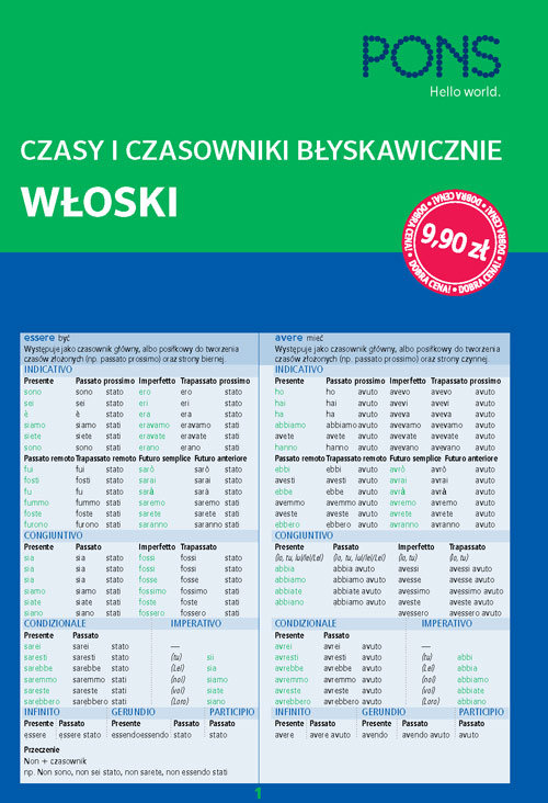 PONS. Czasy i czasowniki błyskawicznie. Włoskie