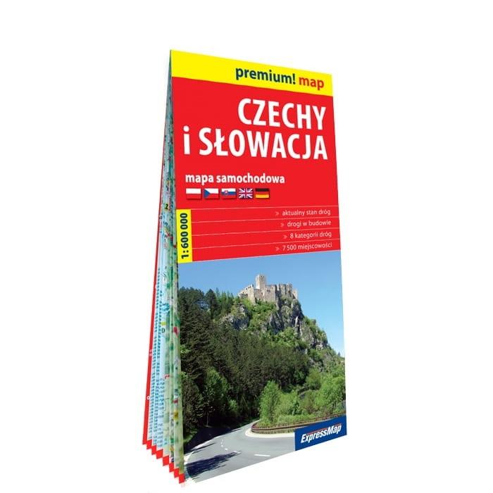 Czechy i Słowacja mapa samochodowa 1:550 000