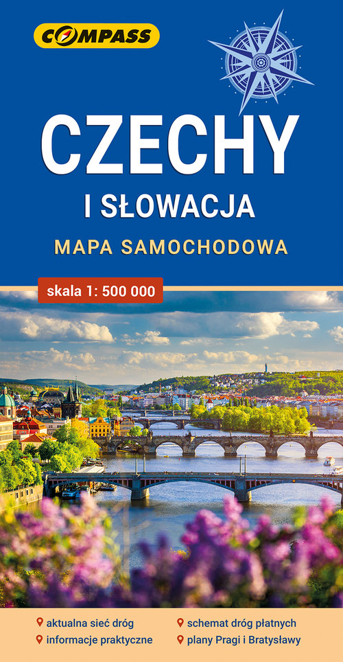 Czechy i Słowacja mapa samochodowa