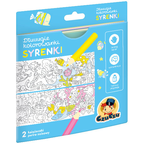 CzuCzu Dłuuugie kolorowanki Syrenki