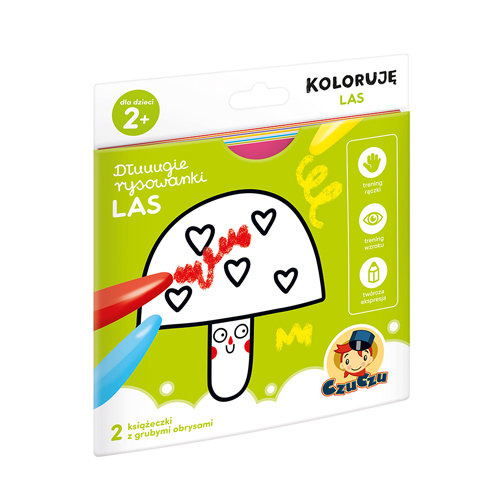 CzuCzu Dłuuugie rysowanki Koloruję Las