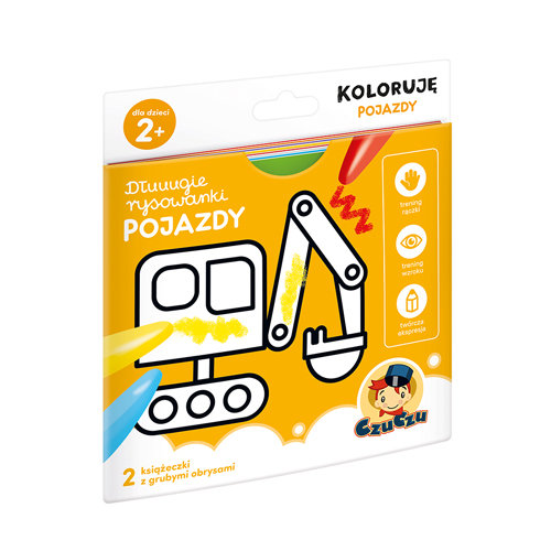 CzuCzu Dłuuugie rysowanki Koloruję Pojazdy