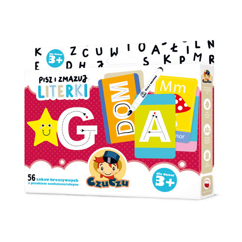 CzuCzu Pisz i zmazuj Literki 3+